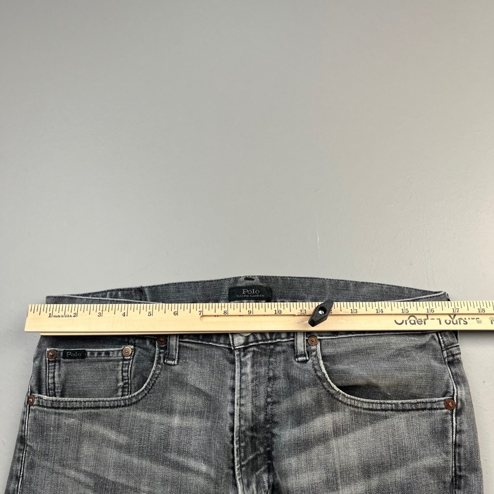 Polo Ralph Lauren Jeans Mens 32x34 Grey Sullivan Slim Fit Stretch 710701191001 - Picture 6 of 16